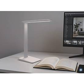 MAUL LED Tischleuchte MAULsally colour vario, 3 W, 325 lm,3000-6500 K, dimmbar, Memory-Funktion, zusammenklappbar, IP20, USB-C, Akkubetrieb, weiß