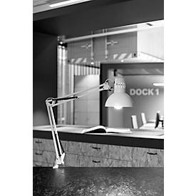 MAUL LED-Tischleuchte Study, Büro, Klemmfuß, weiß