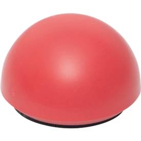 MAUL Magnet MAULpro Recycling, Halbkugel, Haftkraft bis 0,6 kg, Ø 30 x H 20 mm, 85 % Recycling-Kunststoff lackiert, rot, 10 Stück