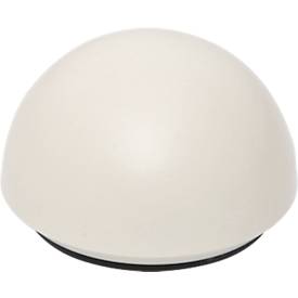 MAUL Magnet MAULpro Recycling, Halbkugel, Haftkraft bis 0,6 kg, Ø 30 x H 20 mm, 85 % Recycling-Kunststoff lackiert, weiß, 10 Stück