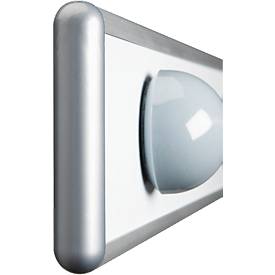 MAUL Magnet-Wandschiene, inkl. 4 Kugelmagneten, L 1000 x B 53 mm, Metall & Kunststoff, alusilber