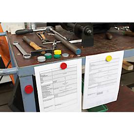 MAUL Magnete, ø 29 mm, 10 Stück, gelb