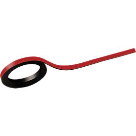 MAUL Magnetstreifen, beschriftbar, 2 Stück, L 1000 x B 5 mm, rot