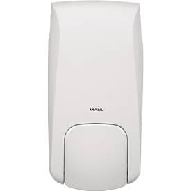 MAUL MaulCare Schaumseifen-Spender weiß 1000 ml, bis 2500 Portionen, große Drucktaste für Einhandbedienung, abschließbar, ABS