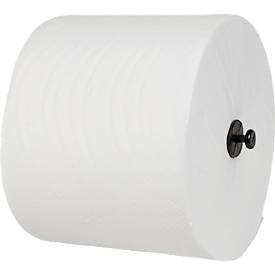 MAUL MAULcare Toilettenpapier 3-lagig geprägt, hochweiß aus 100% Zellstoff, EU-Ecolabel, perforiert, mit Führungssteg, 32 Rollen Pack