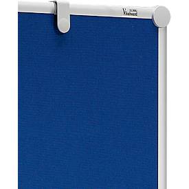 MAUL Moderationstafel Pro, B 1200 x H 1500 mm, klappbar, Textil/Textil, blau