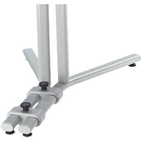 MAUL Moderationstafel Pro, B 1200 x H 1500 mm, klappbar, Textil/Textil, blau