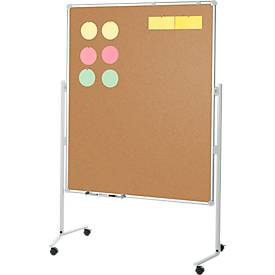 MAUL Moderationstafel Pro, B 1200 x H 1500 mm, Kork/Kork