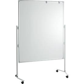 MAUL Moderationstafel Pro, B 1200 x H 1500 mm, Whiteboard/Textil, blau