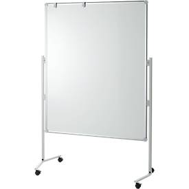 MAUL Moderationstafel Pro, B 1200 x H 1500 mm, Whiteboard/Textil, blau