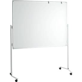MAUL Moderationstafel Pro, B 1200 x H 1500 mm, Whiteboard/Textil, blau