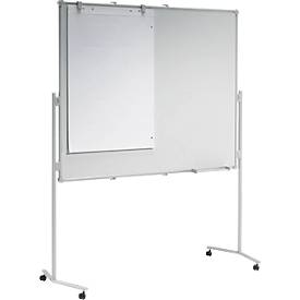 MAUL Moderationstafel Pro, B 1200 x H 1500 mm, Whiteboard/Whiteboard