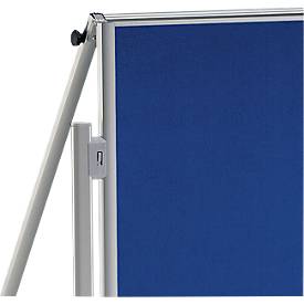MAUL Moderationstafel Pro, klappbar, Textil/Whiteboard, blau + Moderationskarten-Set mit 360 Karten und 200 Pin-Nadeln