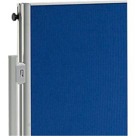 MAUL Moderationstafel Pro, klappbar, Textil/Whiteboard, blau + Moderationskarten-Set mit 360 Karten und 200 Pin-Nadeln