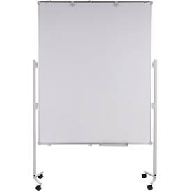 MAUL Moderationstafel Pro, Textil, blau/Whiteboard + Moderationskarten-Set mit 360 Karten und 200 Pin-Nadeln