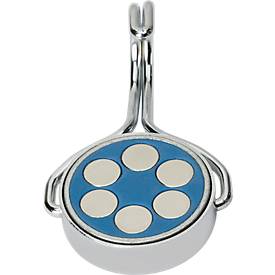 Maul Neodym-Magnet mit Karussell-Haken, Stahl, Ø 38,5 mm, Haftkraft 30 kg