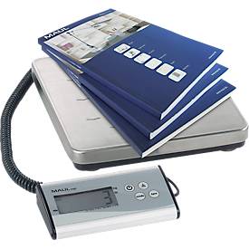 MAUL Paketwaage MAULcargo, bis 120 kg, separates Bedienpult, Batteriebetrieb, Ein-Tasten-Bedienung, Abschaltautomatik