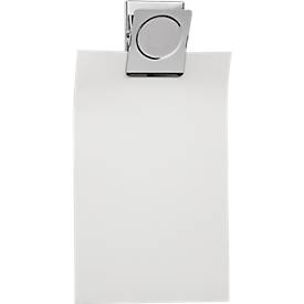 Maul Papierklemme mit Magnet, B 40 mm, Klemmweite 23 mm, Haftkraft 1,2 kg, hellsilber