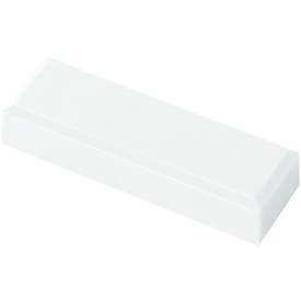 MAUL Rechteckmagnete, 53 x 18 x 10 mm, 20 Stück, weiß