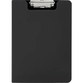 MAUL Schreibmappe PP, DIN A4, Polypropylen, Bügelklemme mit Kunststoffecken, schwarz