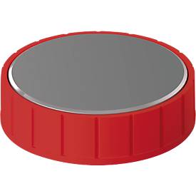 MAUL Solidmagnete, ø 32 x 8,5 mm, 10 Stück, rot