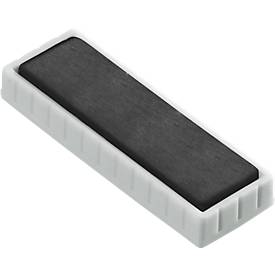 MAUL Solidmagnete, 54 x 19 mm, 10 Stück, weiß