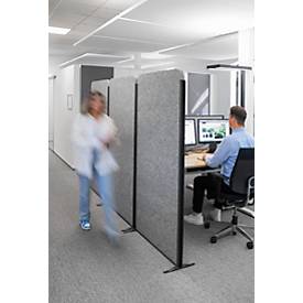 MAUL Stellwandsystem MAULcocoon Akustik, B 1000 x H 1800 mm, dunkelgraue Oberfläche, anthrazit