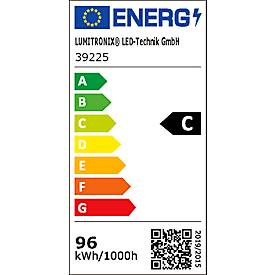 MAUL Stellwandsystem MAULconnecto Uplight, 3 x Akustikvlies dunkel, LED-Leuchte mit 2500 lm & 4000 k, Klettverbindung, Standfuß, H 1800 x B 1000 mm, anthrazit