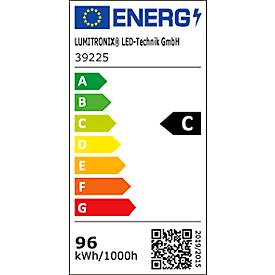 MAUL Stellwandsystem MAULconnecto UpLight, 3x Akustikvlies hell, LED-Beleuchtung, Klettverbindung, auf Rollen, H 1800 x B 1000 mm, weiß