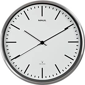 MAUL Wanduhr MAULfly, Durchmesser 30 cm, Funkuhr, weiß