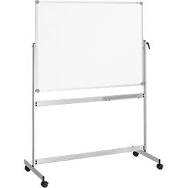 MAUL Wende-Whiteboard Revolve, mobil, emailliert, 1000 x 1500 mm