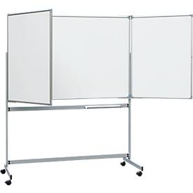 MAUL Whiteboard Klapptafel, 2 Flügel, mobil, 1500 x 1000 mm