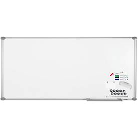 MAUL Whiteboard Premium 2000 SET, silber, kunststoffbeschichtet, 2400 x 1200 mm