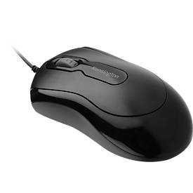 Maus Kensington Mouse-in-a-Box™ EQ, kabelgebunden, für Links-/Rechtshänder, 2 Tasten und Scrollrad, 1000 dpi, PCR, schwarz