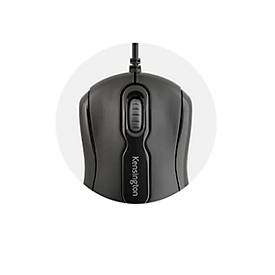 Maus Kensington Mouse-in-a-Box™ EQ, kabelgebunden, für Links-/Rechtshänder, 2 Tasten und Scrollrad, 1000 dpi, PCR, schwarz