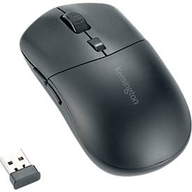 Maus Kensington MY430 EQ, kabellos, wiederaufladbarer Akku, 6 Tasten und Scrollrad, 1000/1600/2400 dpi, PCR, schwarz