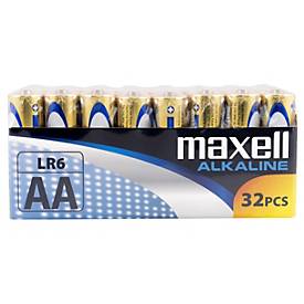 Image of Maxell LR6 Batterie - 32 x AA-Typ - Alkalisch