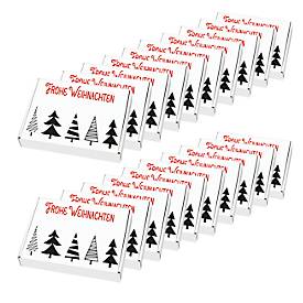 Maxibriefkartons, mit Motiv „Tannenbaumallee“, portooptimiert, bis 20 kg, Außenmaße 250 x 174 x 50 mm, Mikrowellpappe, weiß-braun, 20 Stück