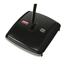 Mechanische Kehrmaschine Rubbermaid EXECUTIVE-SERIE™, 190 mm Kehrbreite, Doppelfunktion, 2 Bürstenarten, L 266,7 x B 241,3 x H 1.117,6 mm, schwarz