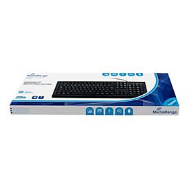MediaRange MROS101 - Tastatur - USB - QWERTZ - Schwarz