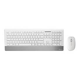 MediaRange MROS106 - Highline Series - Tastatur-und-Maus-Set - QWERTZ - Silver White