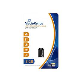 MediaRange Nano - USB-Flash-Laufwerk - 8 GB - USB 2.0 - Schwarz