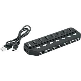 USB 2.0-Hub, 7-fach, schaltbar