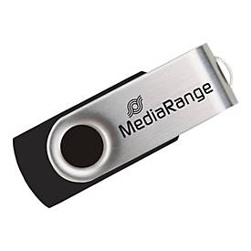 MediaRange - USB-Flash-Laufwerk - 64 GB - USB 2.0 - Schwarz/Silber