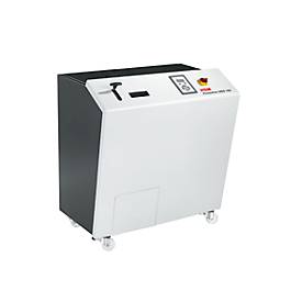 Medienvernichter HSM StoreEx HDS 150, Sicherheitsstufen T-1, E-2, H-3, Schnittbreite 40 mm, lichtgrau/eisengrau