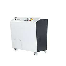 Medienvernichter HSM StoreEx HDS 150, Sicherheitsstufen T-1, E-2, H-3, Schnittbreite 40 mm, lichtgrau/eisengrau