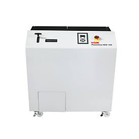Medienvernichter HSM StoreEx HDS 150, Sicherheitsstufen T-1, E-2, H-3, Schnittbreite 40 mm, lichtgrau/eisengrau