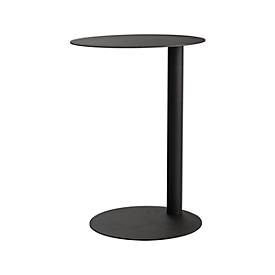 meet® by Paperflow bijzettafel, gemaakt van staal, rond, kolomvoet, Ø 400 x H 570 mm, antraciet