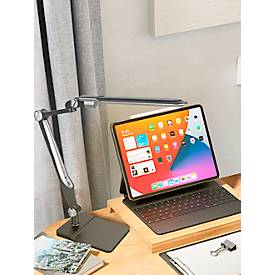 meet by Paperflow SANA LED-Tischleuchte schwarz, 550 lm, Gelenkarm, 3-Farben-CCT, ABS+Aluminium