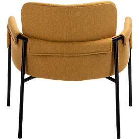 meet by Paperflow Sessel CLOTH, Polyurethaneschaum, bis 150 kg, Stahl & Polyester, schwarz & gelb